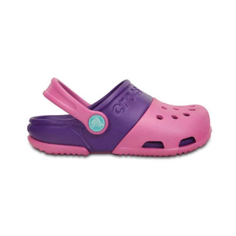 Crocs Kids Electro II Clog Party Pink/Neon Purple UK 11 EUR 28-29 US C11 (15608-6CP)
